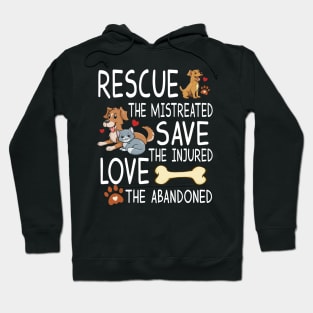 Animal Rights Cruelty Awareness, Cat Dog Rescue, Animal Lover Hoodie